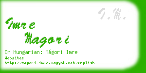imre magori business card